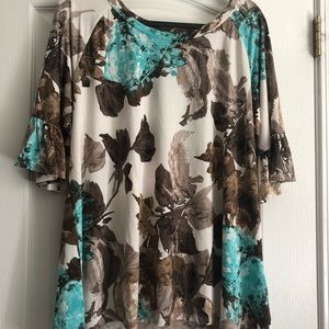 Jules and James Women’s Top Blouse Shirt Ruffle Sleeve